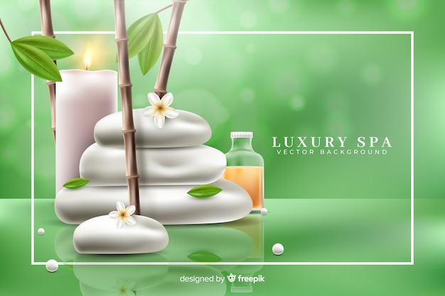 Free vector realistic spa background