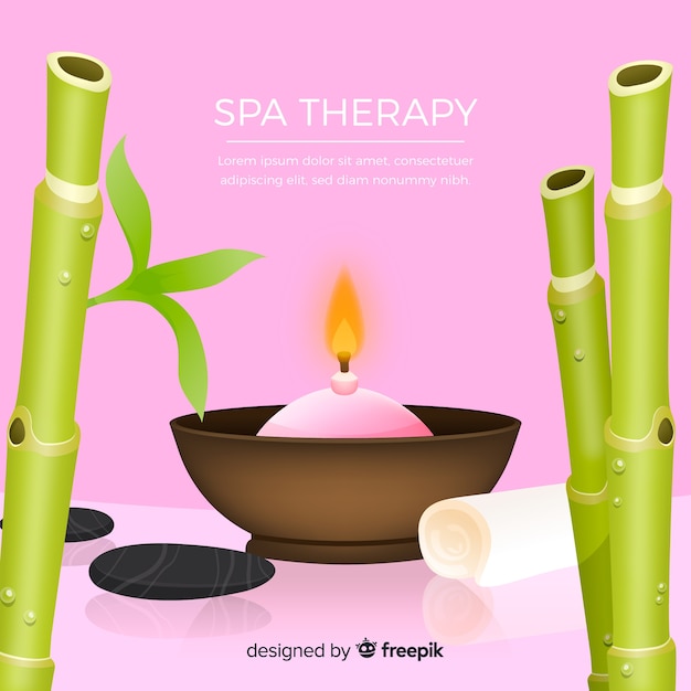 Free vector realistic spa background