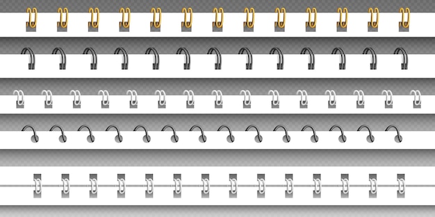 무료 벡터 현실적인 나선형 노트북 바인더 벡터 이랑