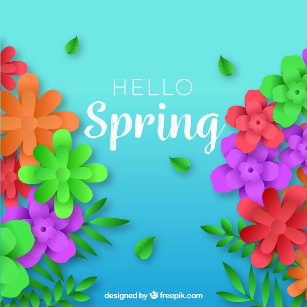 Realistic spring background