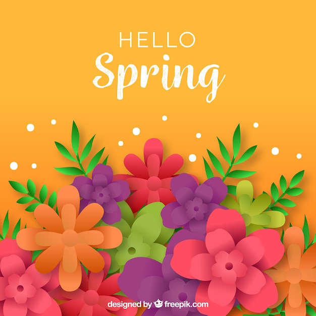 Realistic spring background