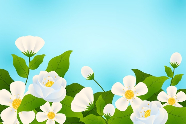 Free vector realistic spring background