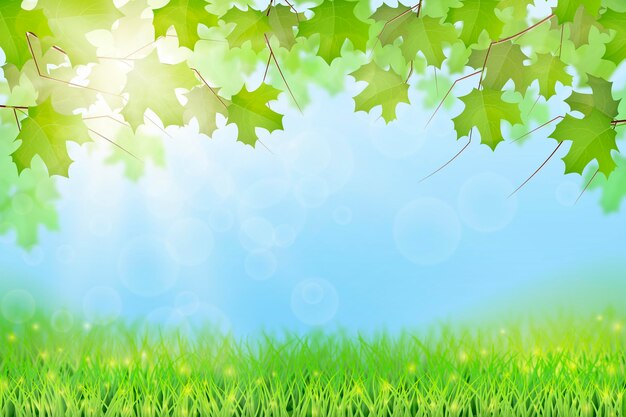 Realistic spring background