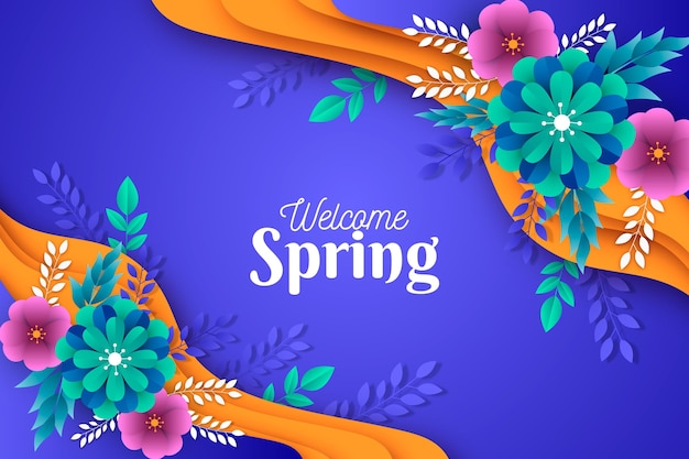 Realistic spring background