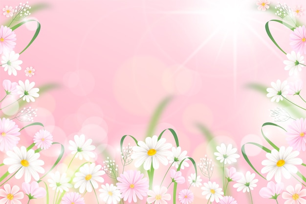 Realistic spring background