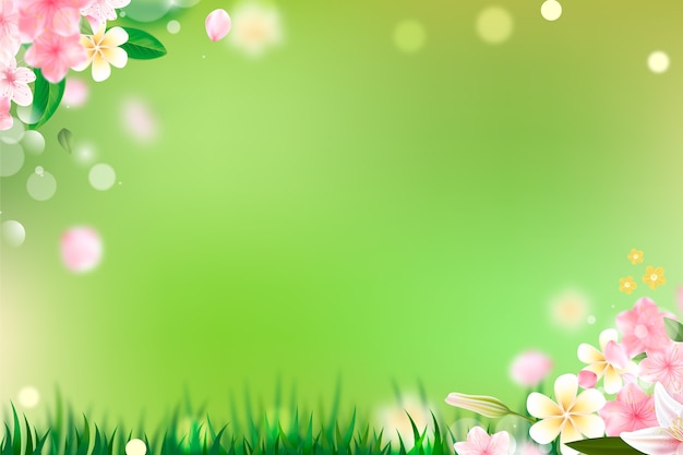 Free vector realistic spring background