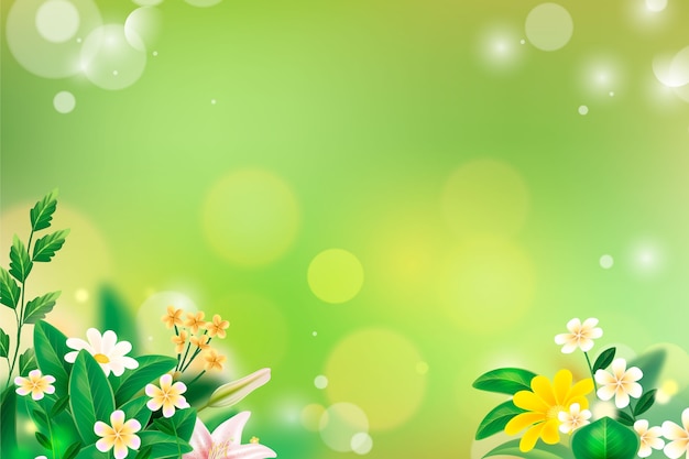 Free vector realistic spring background