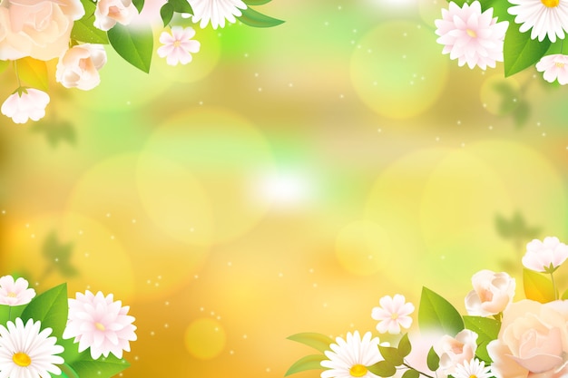 Free vector realistic spring background