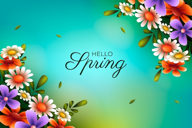 Realistic spring background