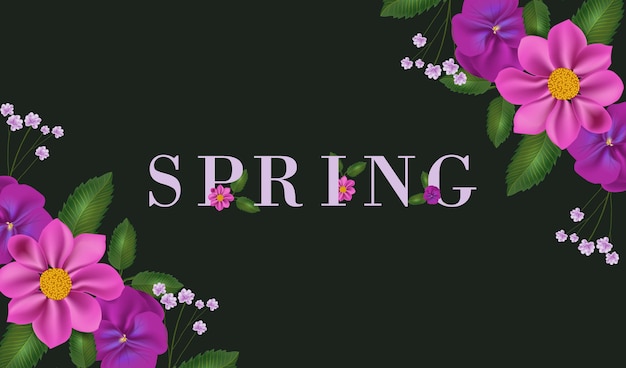 Realistic spring background