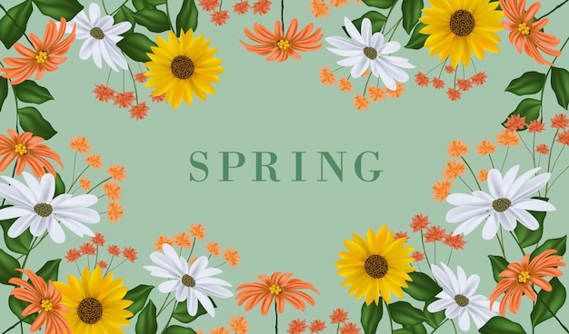 Realistic spring background