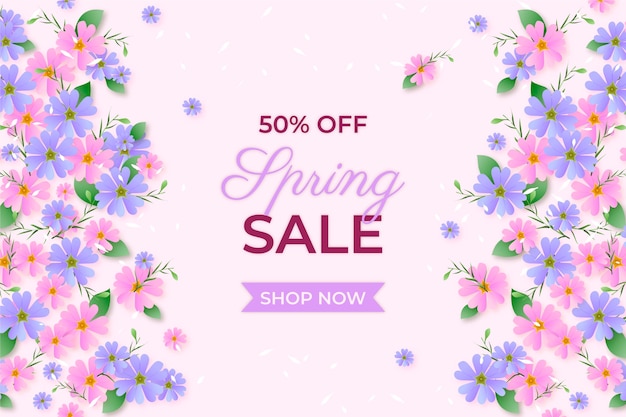 Free vector realistic spring sale