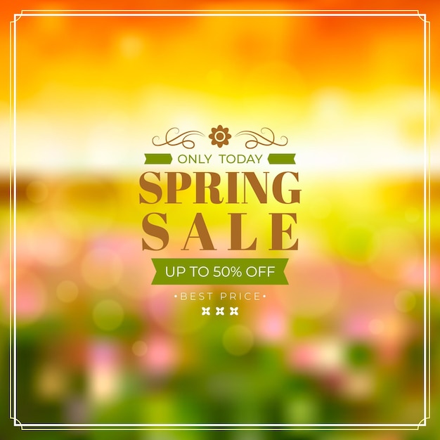 Realistic spring sale