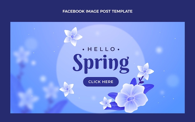 現実的な春のソーシャルメディア投稿テンプレート
