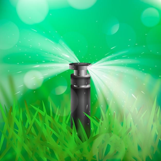 Free vector realistic sprinkler illustration