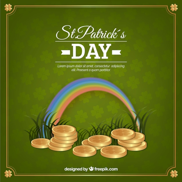 Free vector realistic st. patrick's day background