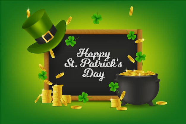 Free vector realistic st. patrick's day event illustration