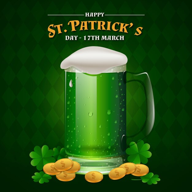 Realistic st. patricks day concept