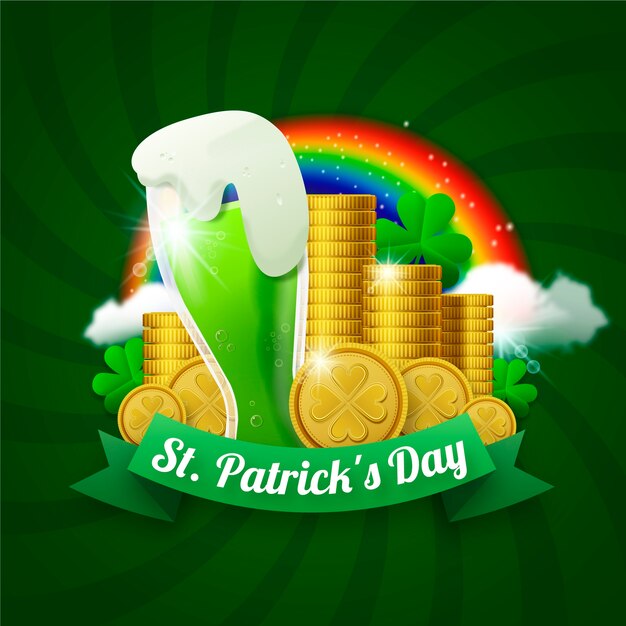 Free vector realistic st. patricks day design