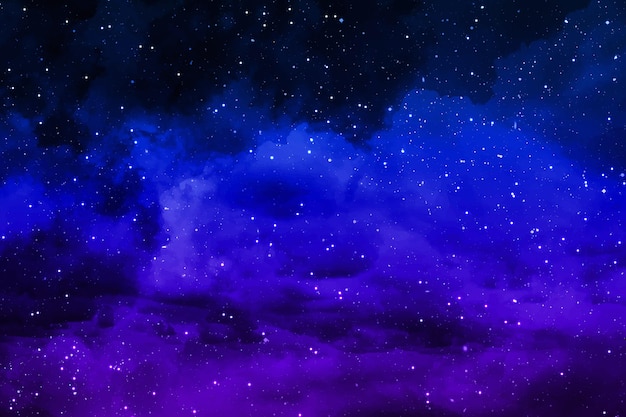 Realistic stars and planets  background