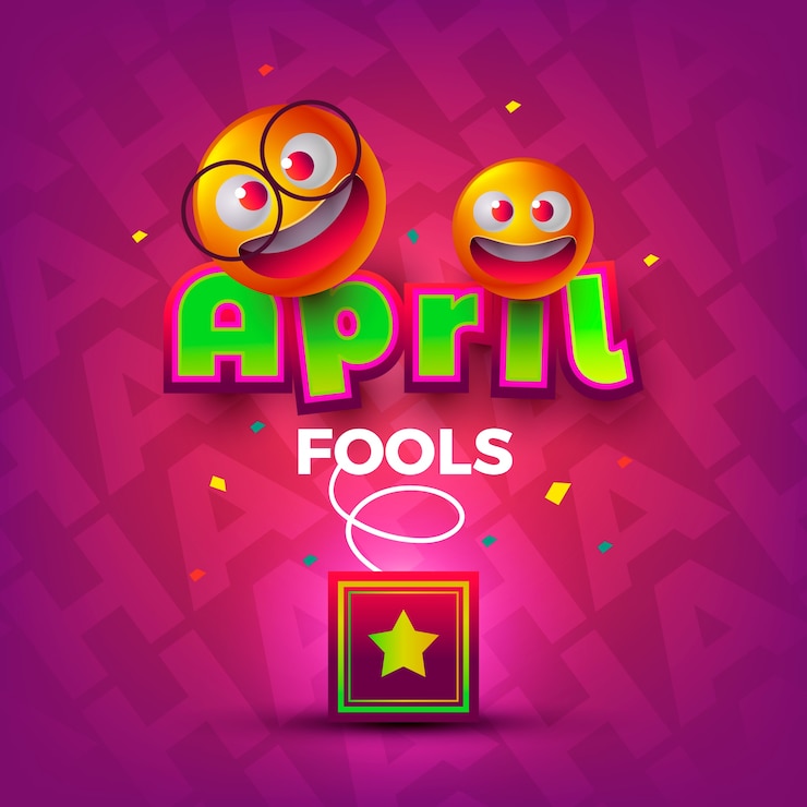 Free Vector realistic style april fools day