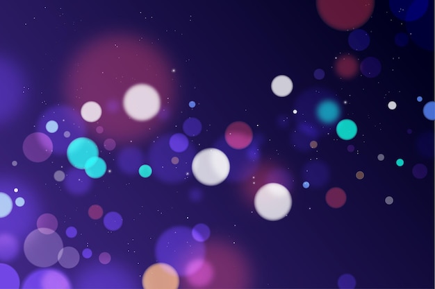 Free vector realistic style bright bokeh background