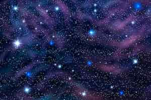 Free vector realistic style galaxy background