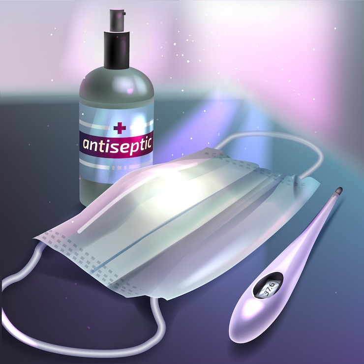 Free Vector realistic style of hand sanitizer