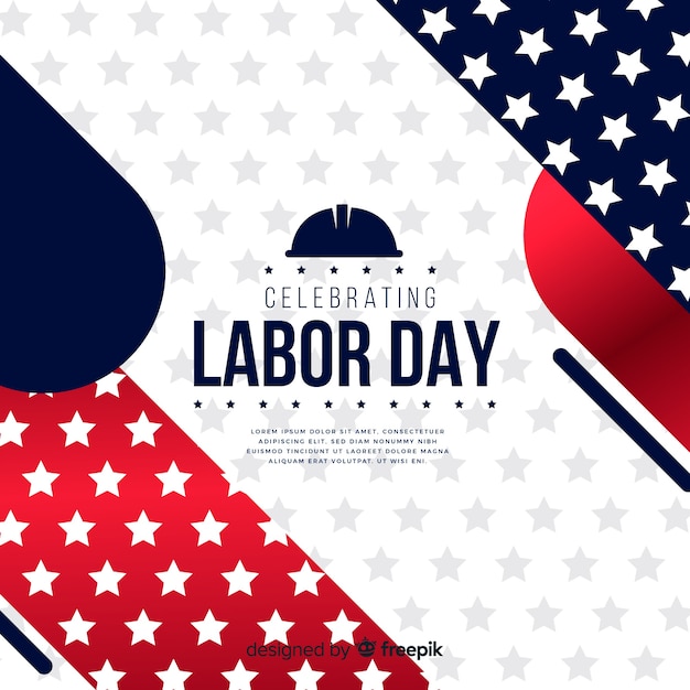 Realistic style labor day background