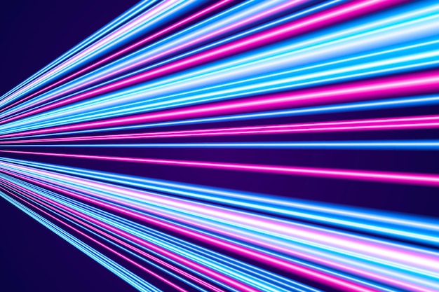 Realistic style neon speed motion background