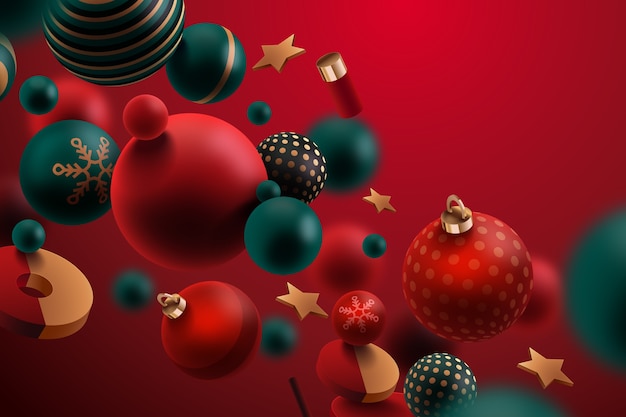 Free vector realistic style ornaments background