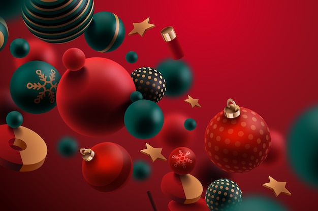 Realistic style ornaments background