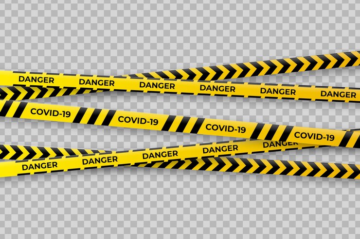 Free Vector realistic style quarantine stripes