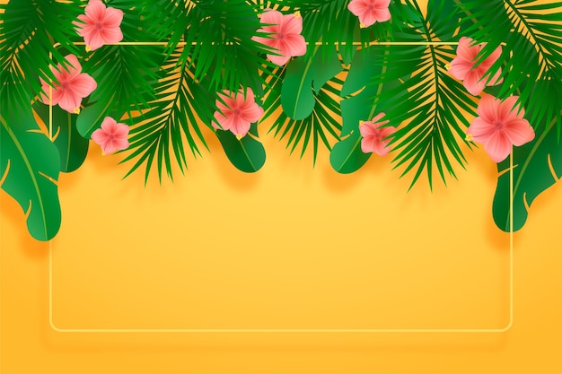 Free vector realistic summer background