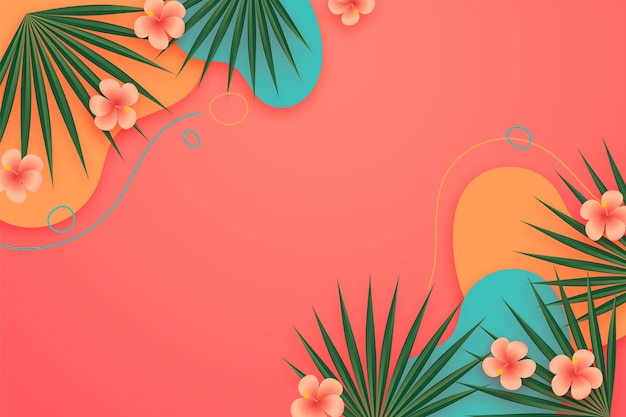 Free vector realistic summer background