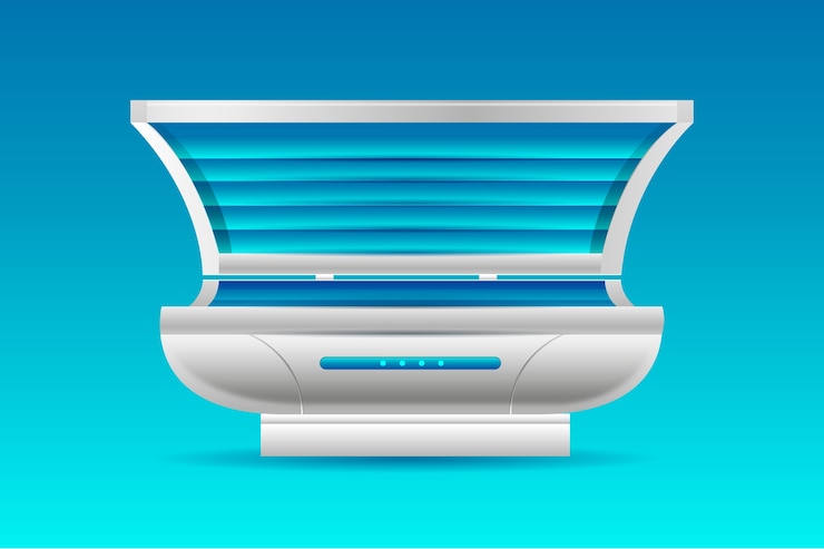 Free Vector realistic sunbed tanning illustration