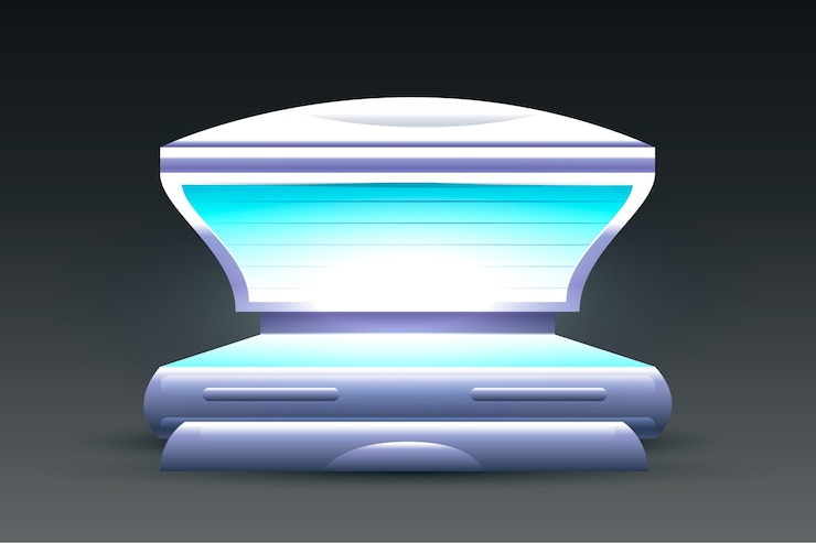 मुफ़्त वेक्टर realistic sunbed tanning illustration