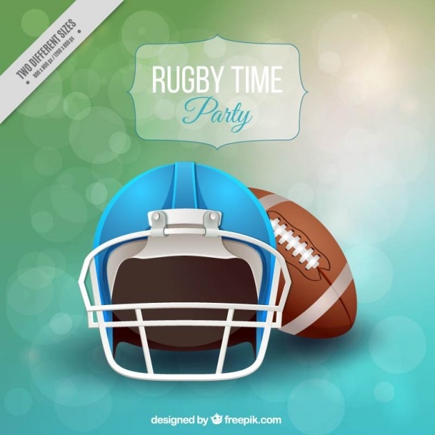 Free vector realistic super bowl background