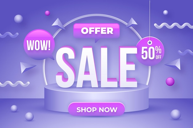 Realistic super sale offer background