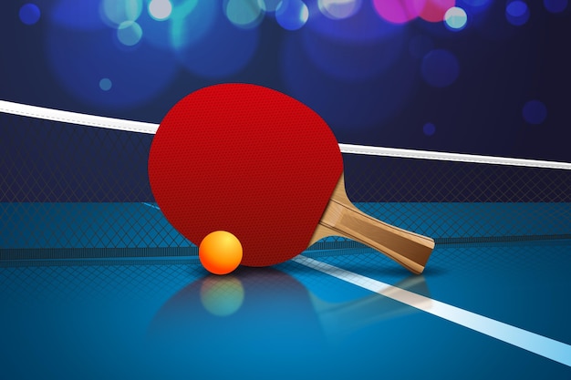 Sfondo realistico ping pong