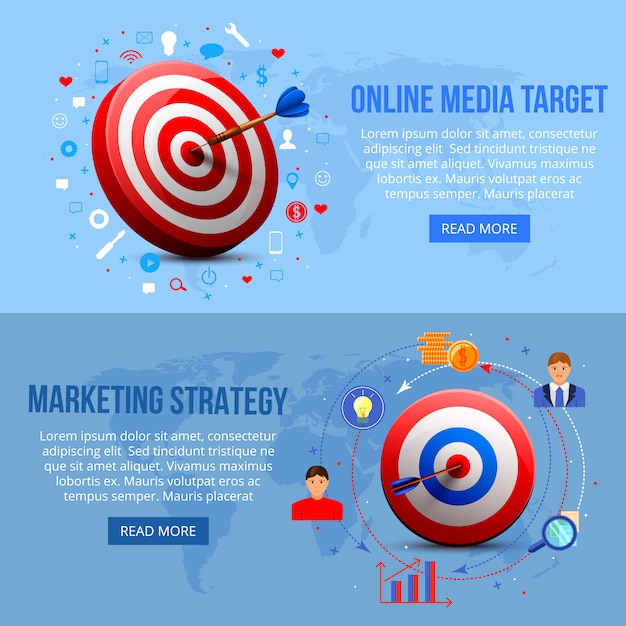 Banner di marketing con targeting realistico