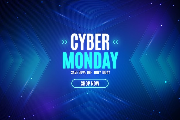 Realistic technology cyber monday