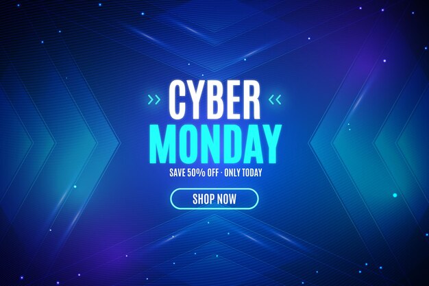 Realistic technology cyber monday