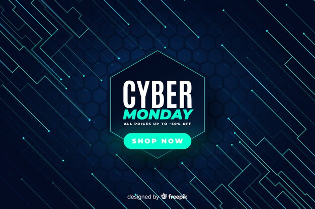 Realistic technology cyber monday