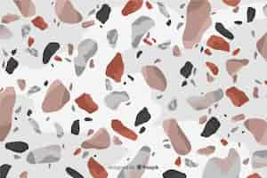 Free vector realistic terrazzo floor background