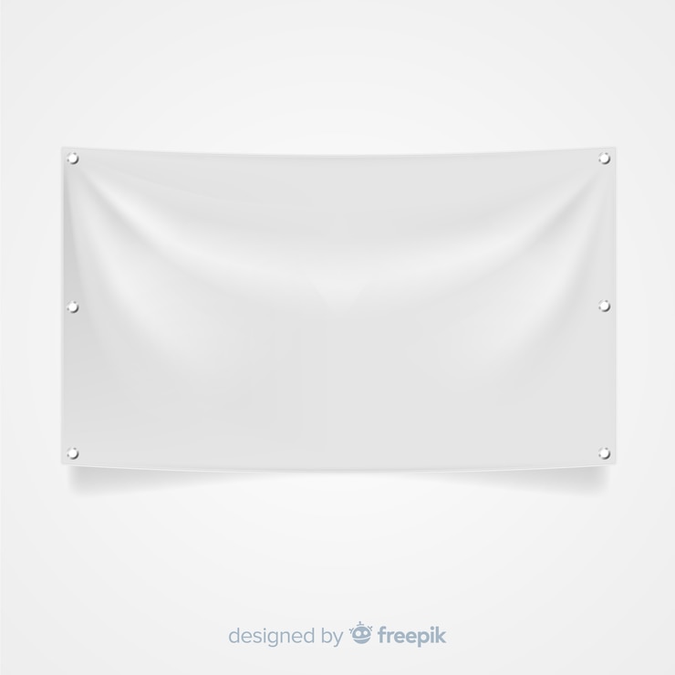 ฟรี Vector realistic textile banner