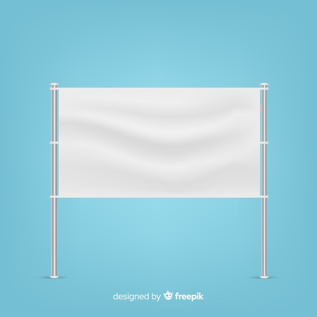 Free vector realistic textile banner