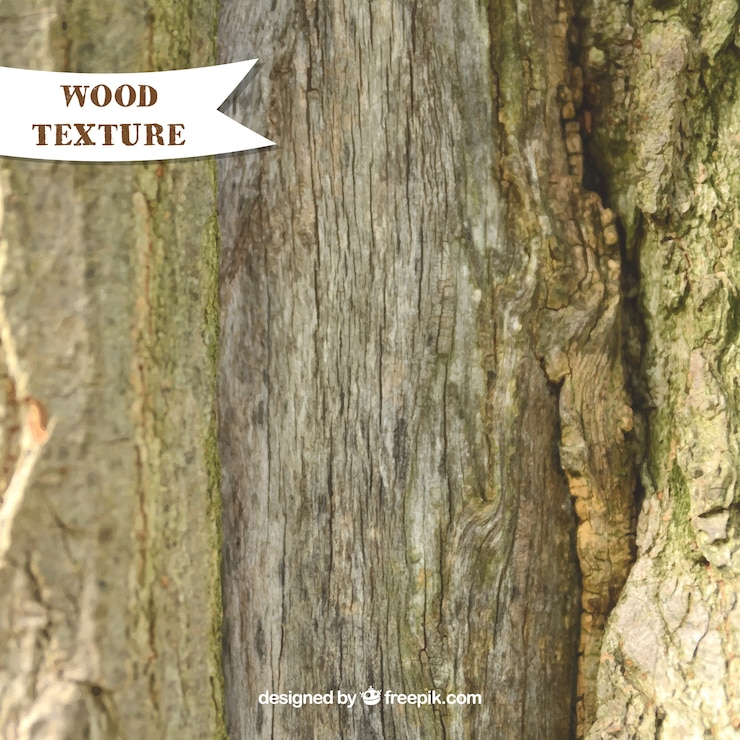 ฟรี Vector realistic texture of trunk wood