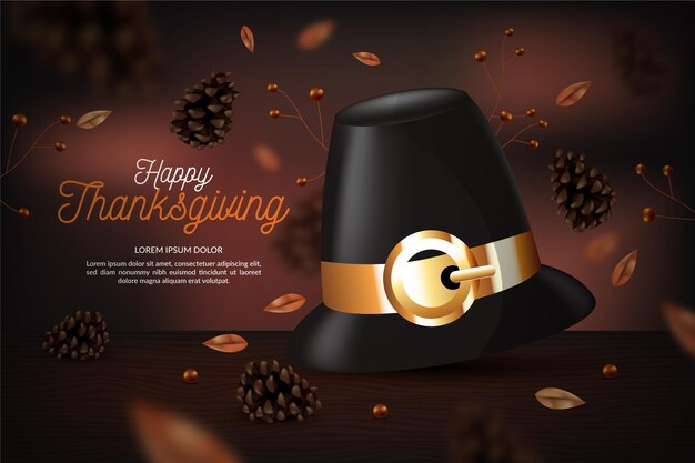 Realistic thanksgiving background