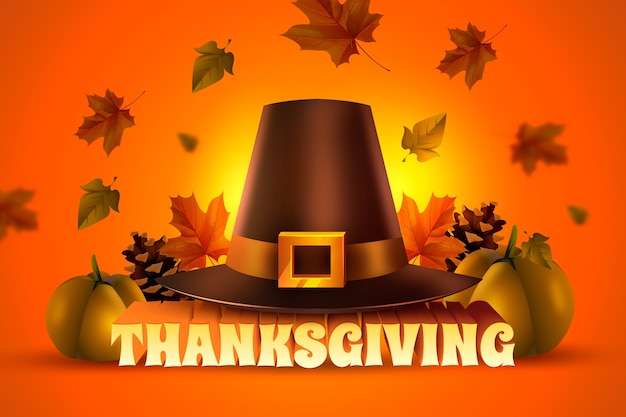 Realistic thanksgiving background